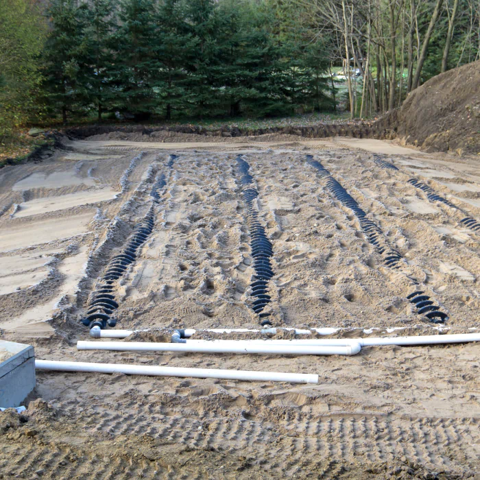 septic system installed